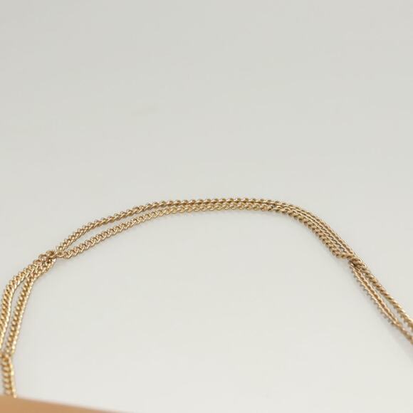 DIOR Chain Shoulder Bag Leather Beige Gold - Picture 8 of 12